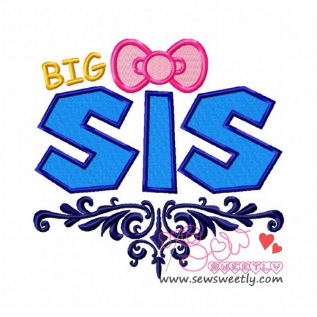 Big Sis Embroidery Design- 1