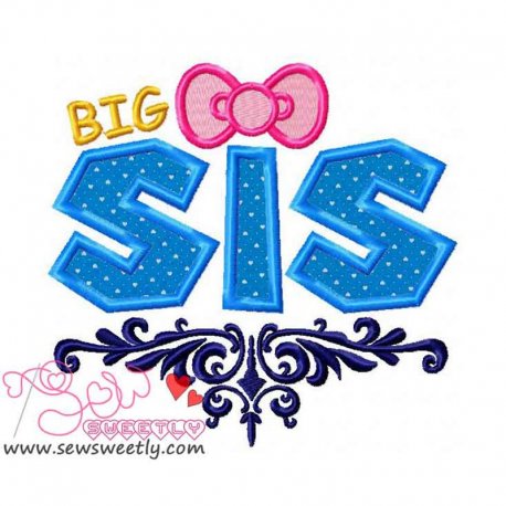 Big Sis Applique Design- 1