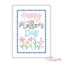 Mother's Day Greeting Cards Cardstock Embroidery Design Bundle