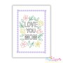 Mother's Day Greeting Cards Cardstock Embroidery Design Bundle