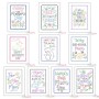 Mother's Day Greeting Cards Cardstock Embroidery Design Bundle