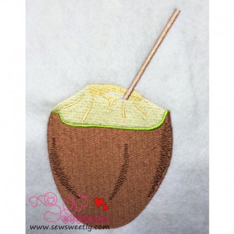 Coconut Embroidery Design- 1