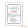 Mother's Day Greeting Cards Cardstock Embroidery Design Bundle