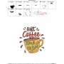 Best Coffee Time With Mom Embroidery Design