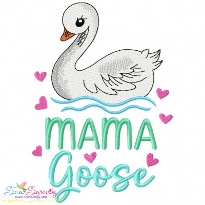 Mama Goose Machine Embroidery Design