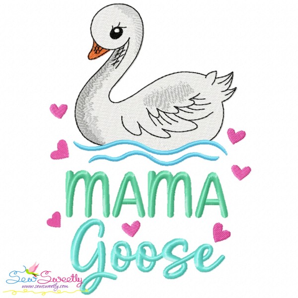 Mama Goose Machine Embroidery Design