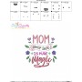 Mom Your Love is Pure Magic Embroidery Design