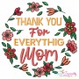 Happy Mother's Day Lettering Embroidery Design Bundle