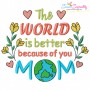 Happy Mother's Day Lettering Embroidery Design Bundle