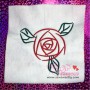 Red Rose Embroidery Design Pattern-2