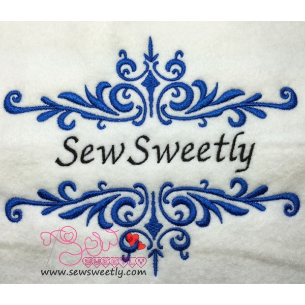 Floral Frame-7 Embroidery Design Pattern-1