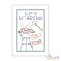 Father's Day Greeting Cards Cardstock Embroidery Design Bundle