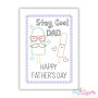 Father's Day Greeting Cards Cardstock Embroidery Design Bundle