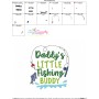 Father's Day Embroidery Design - Daddy's Little Fishing Buddy