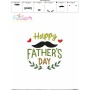 Happy Father's Day Moustache Embroidery Design