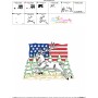 Deer With American Flag-3 Embroidery Design