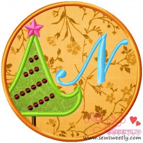 Christmas Font Letter-N-1