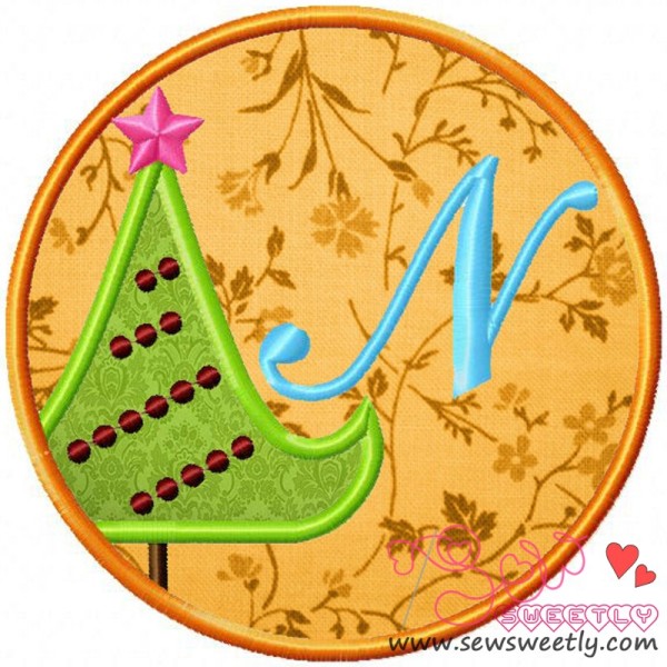 Christmas Font Letter-N-1