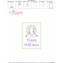 Witch Hat Halloween Greeting Card Embroidery Design