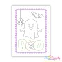 Cute Ghost Boo Halloween Greeting Card Embroidery Design