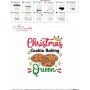 Christmas Cookie Baking Queen Embroidery Design