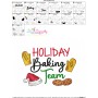 Holiday Baking Team Embroidery Design