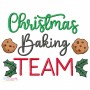 Christmas Baking Team Embroidery Design