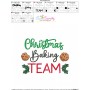 Christmas Baking Team Embroidery Design