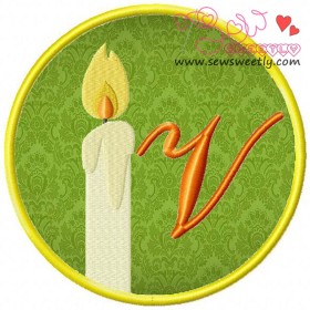 Christmas Font Letter-V-1
