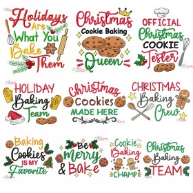 Christmas Baking Embroidery Design Bundle