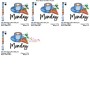 Days of the Week - Monday Coffee Embroidery Design Pattern