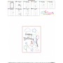 Cardstock Embroidery Design Pattern- Happy Birthday Cloud