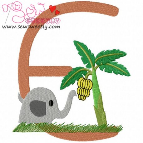 Animal Letter-E- Elephant-1