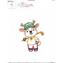 Golf Animal Deer Applique Design Pattern