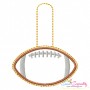 Football Key Fob In The Hoop Embroidery Design Pattern-1