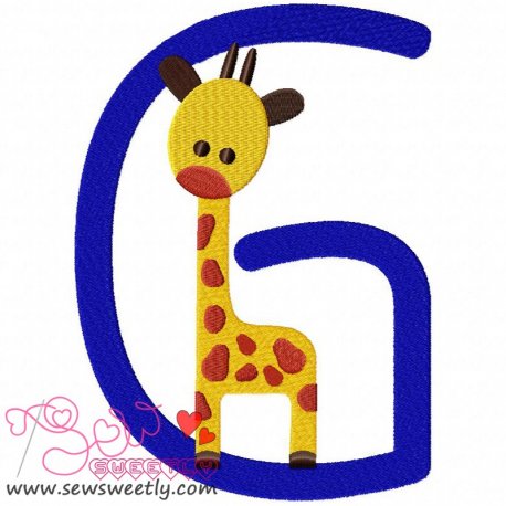 Animal Letter-G- Giraffe- 1