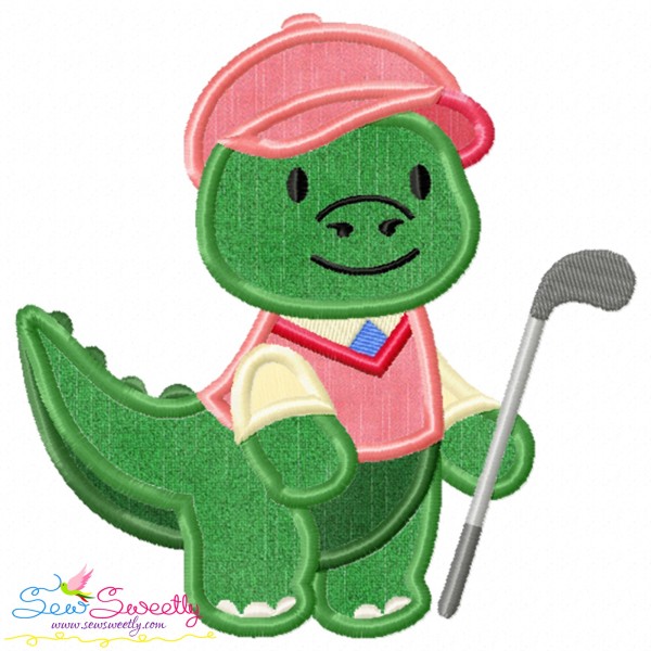 Golf Animal Dinosaur Applique Design Pattern
