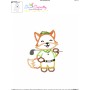 Golf Animal Fox Applique Design Pattern