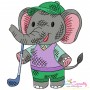 Golf Animals Filled Embroidery Design Bundle