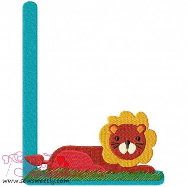 Animal Letter-L- Lion-1