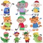Golf Animals Applique Design Bundle