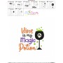 Wine Is My Magic Potion Halloween Embroidery Design Pattern