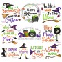 Halloween Lettering Embroidery Design Bundle