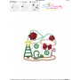 Christmas Mushroom House 9 Applique Design