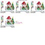 Christmas Mushroom House 8 Embroidery Design