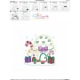Christmas Mushroom House 7 Applique Design