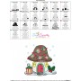 Christmas Mushroom House 6 Embroidery Design