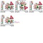 Christmas Mushroom House 5 Embroidery Design