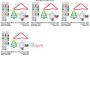 Christmas Mushroom House 4 Applique Design
