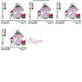 Christmas Mushroom House 3 Embroidery Design